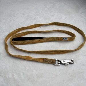 K9 Explorer Dog Leash Mustard Yellow Woven Fabric Metal Clasp Hiking Walking